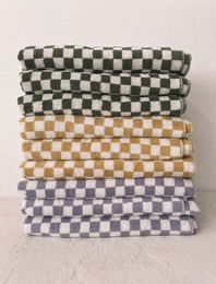 Checker Towel Olive