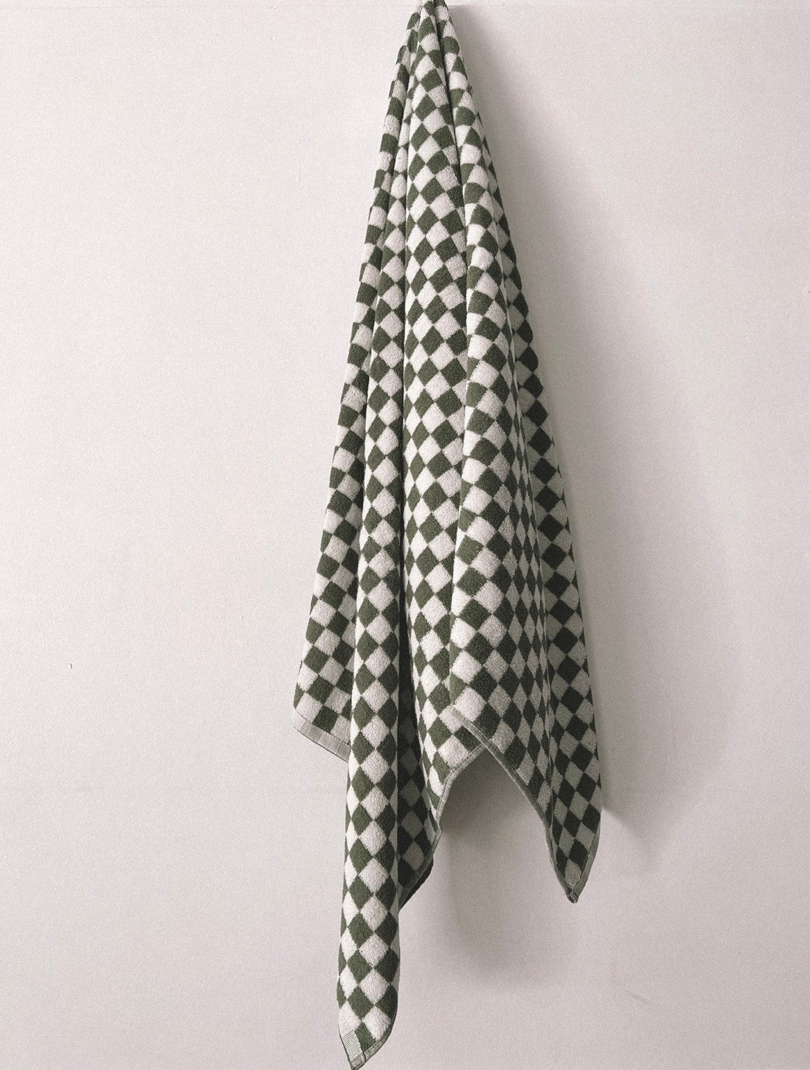 Checker Towel Olive