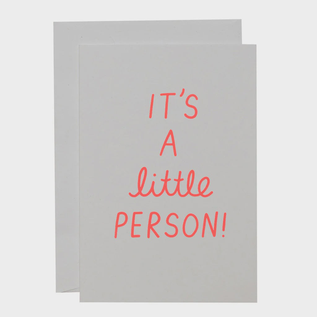Little Person Card Neon