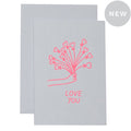 Love You Flowers Card