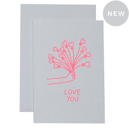 Love You Flowers Card