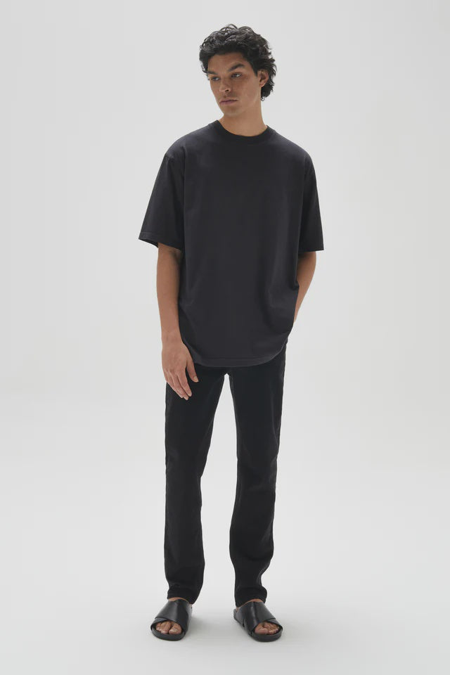 Mens Oversized Tee Washed Black
