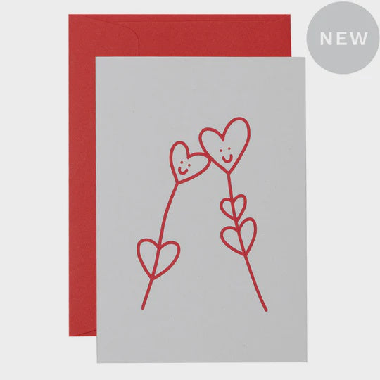 Heart Flowers Card