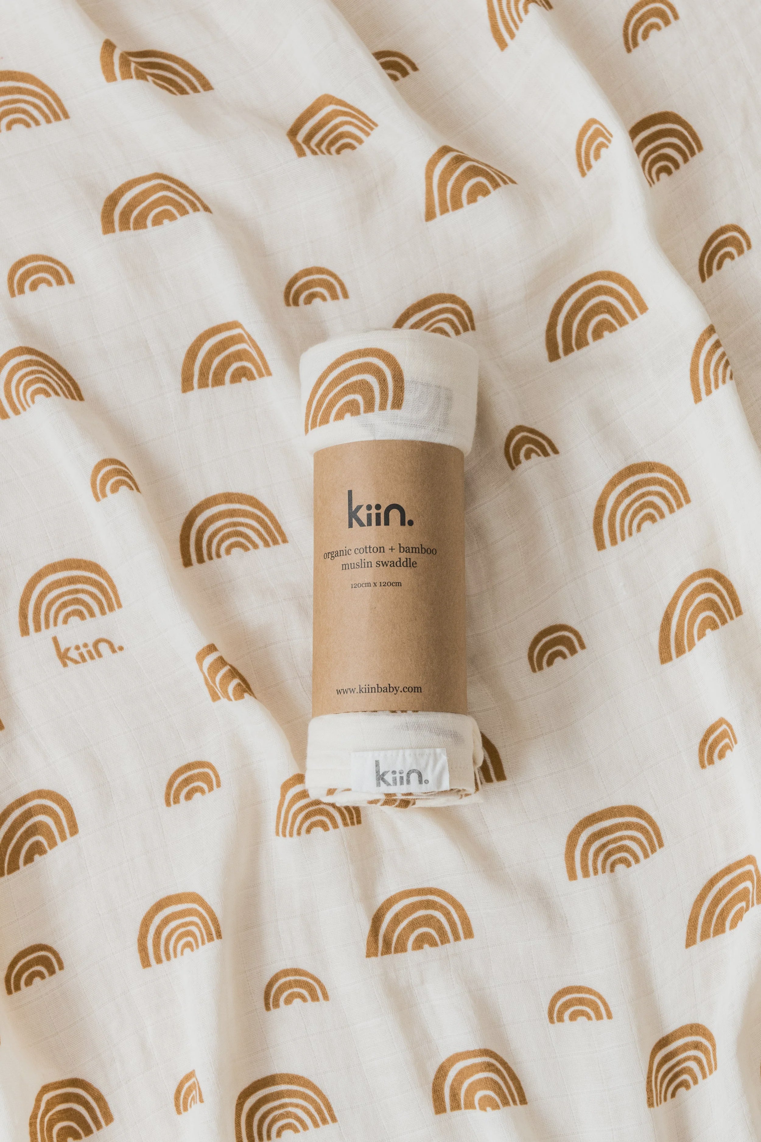 Organic Swaddle Rainbow Ivory