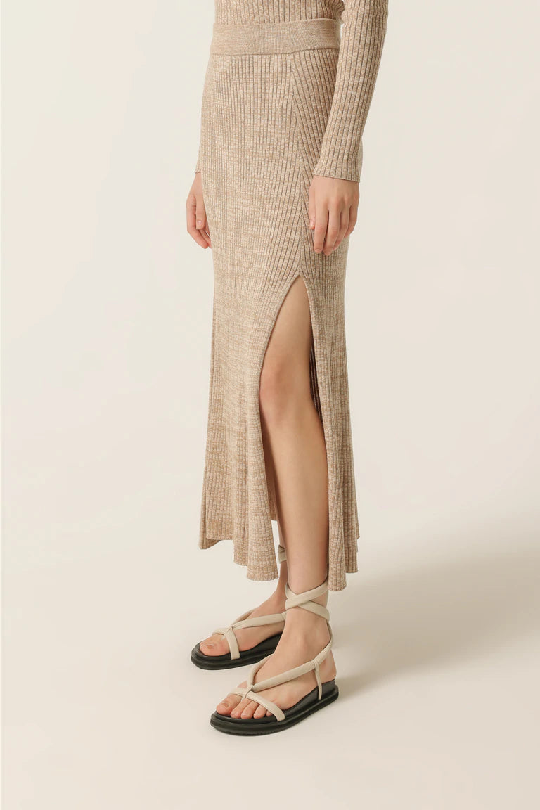 Paige Knit Skirt Oat