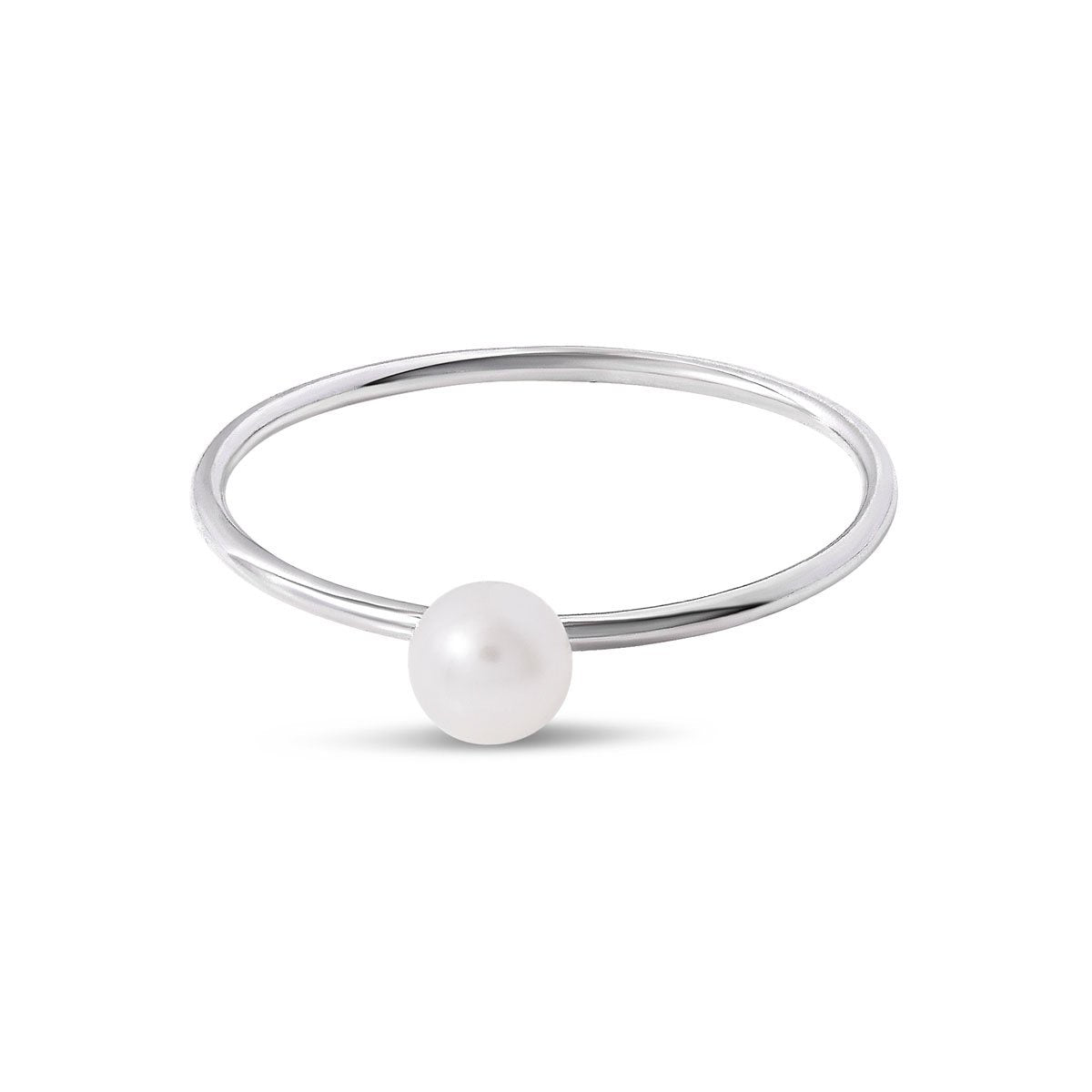 Delicate Pearl Orb Ring 7