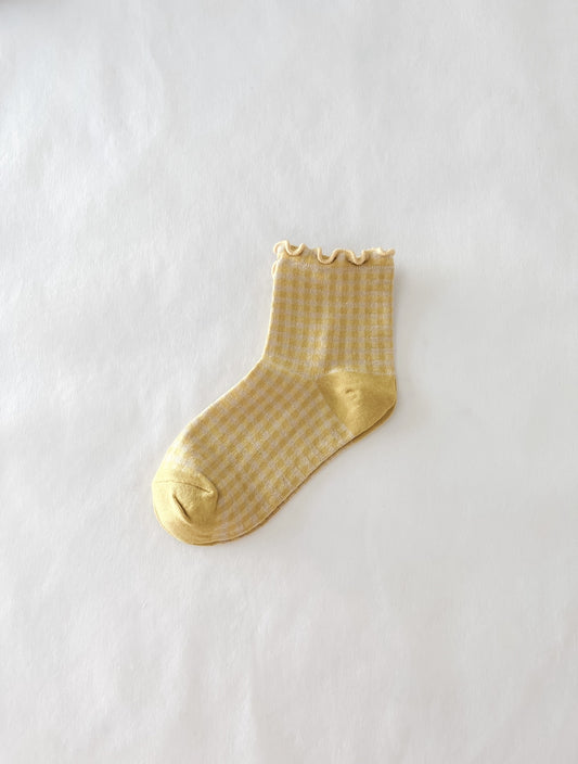 Frankie Frill Sock Yellow