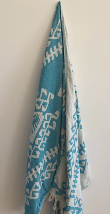 Aztec Towel Turquoise
